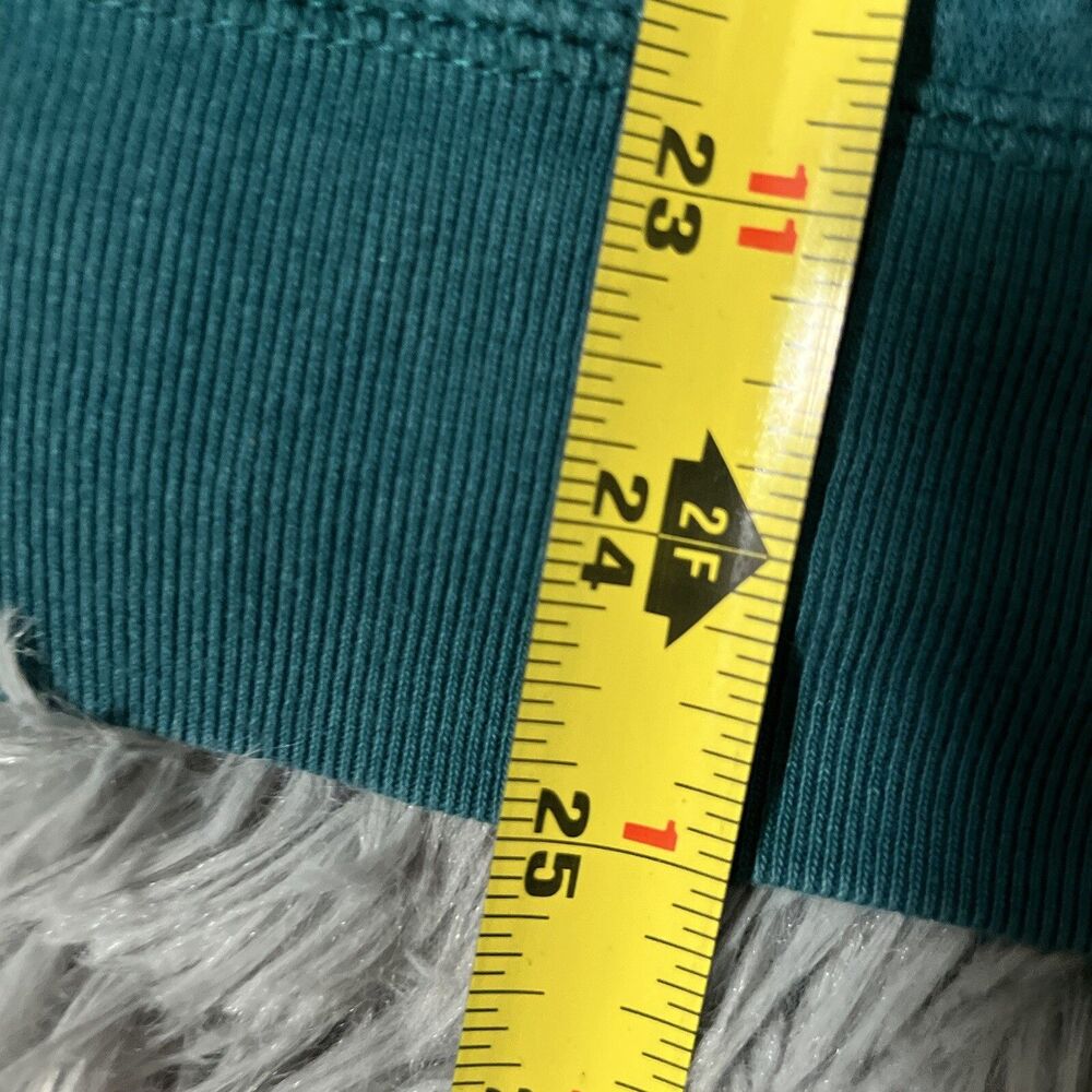 Nike Sweatshirt Large Green Black Hoodie Sportswear Club Fleece Funnel Womens - Picture 7 of 16